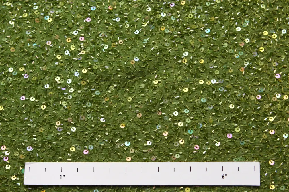 Sequins on Silk Chiffon1