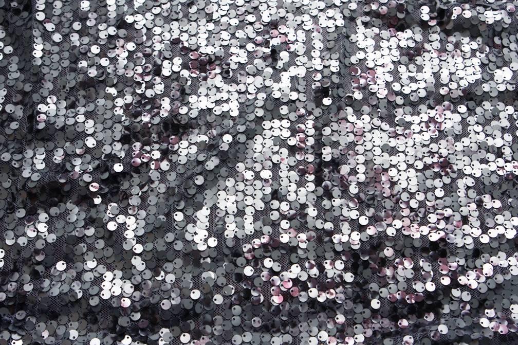 Novelty Printed Sequins on Tulle0
