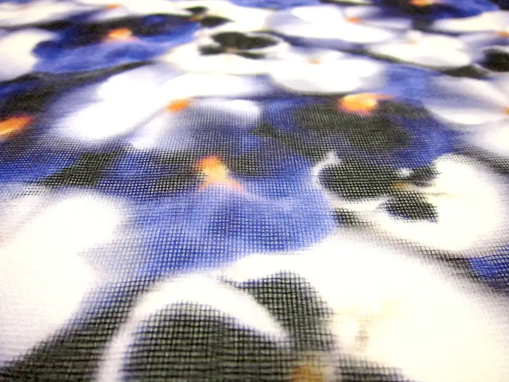 Printed Silk Gauze1