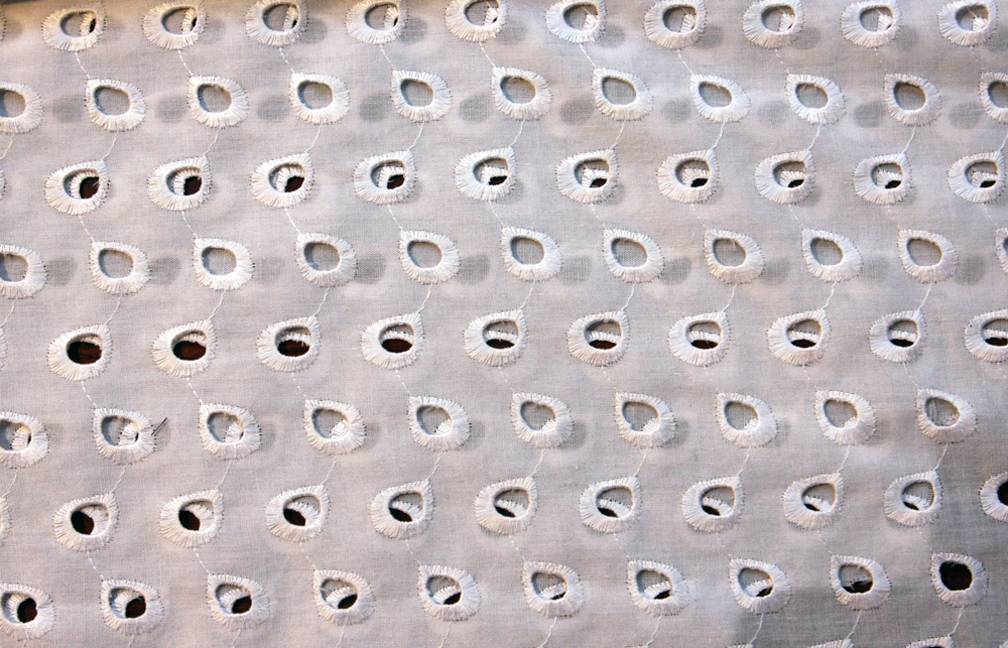Cotton Eyelet in White1