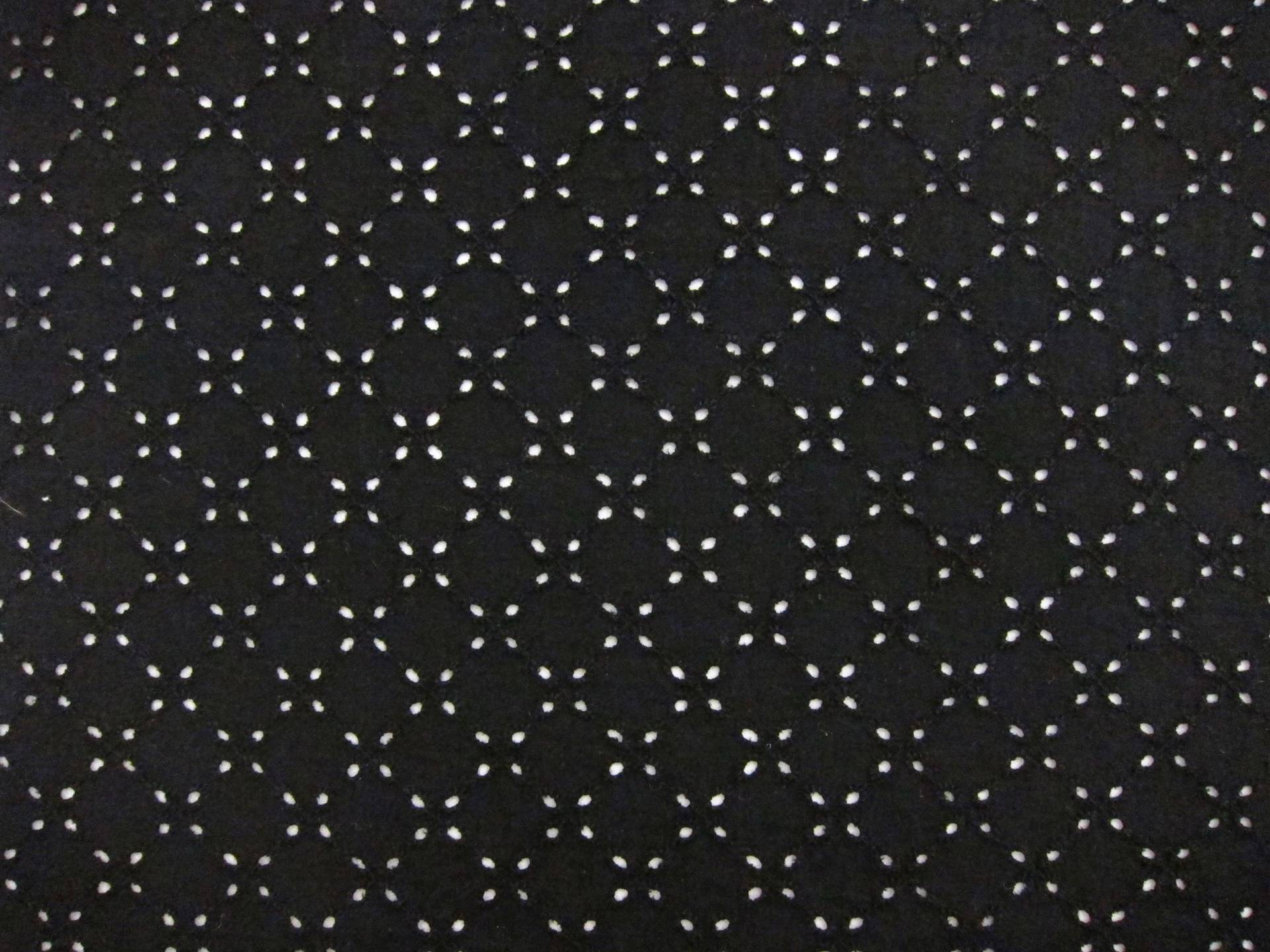 Cotton Eyelet in Black0