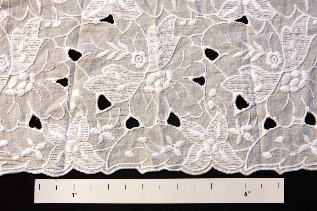 Cotton Eyelet in White0