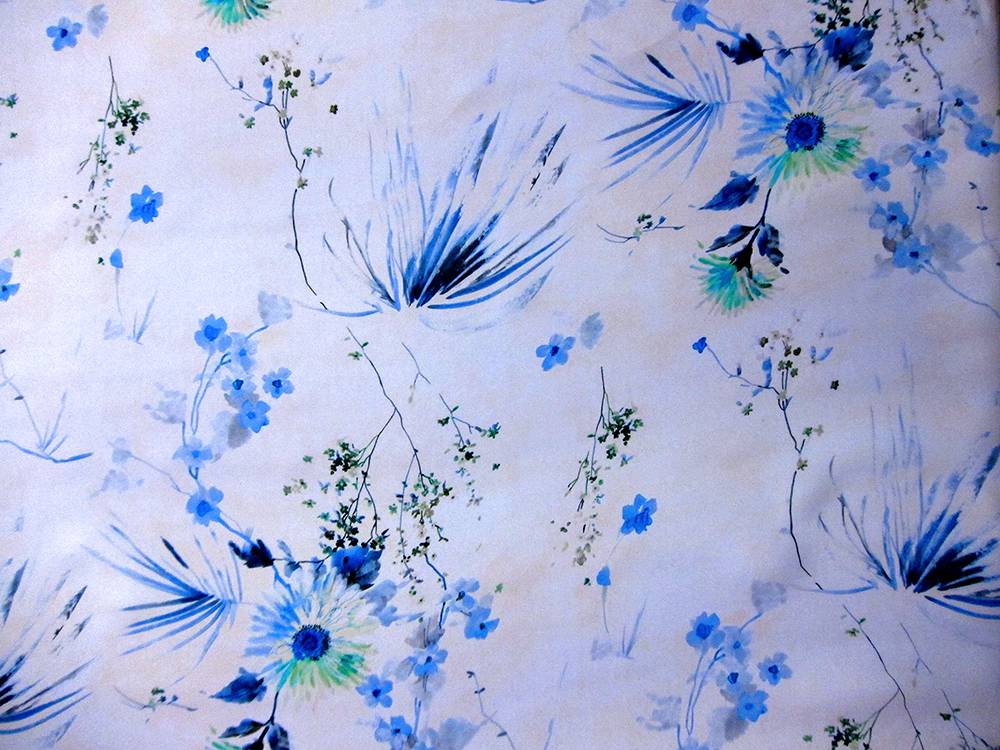 Printed Silk Gazar0
