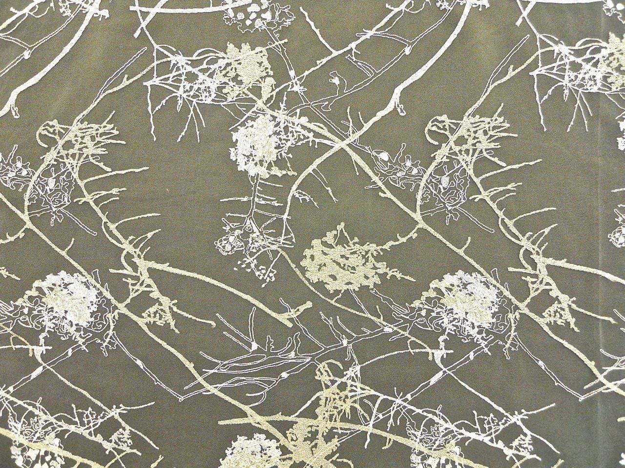 Metallic Embroidered Tulle0