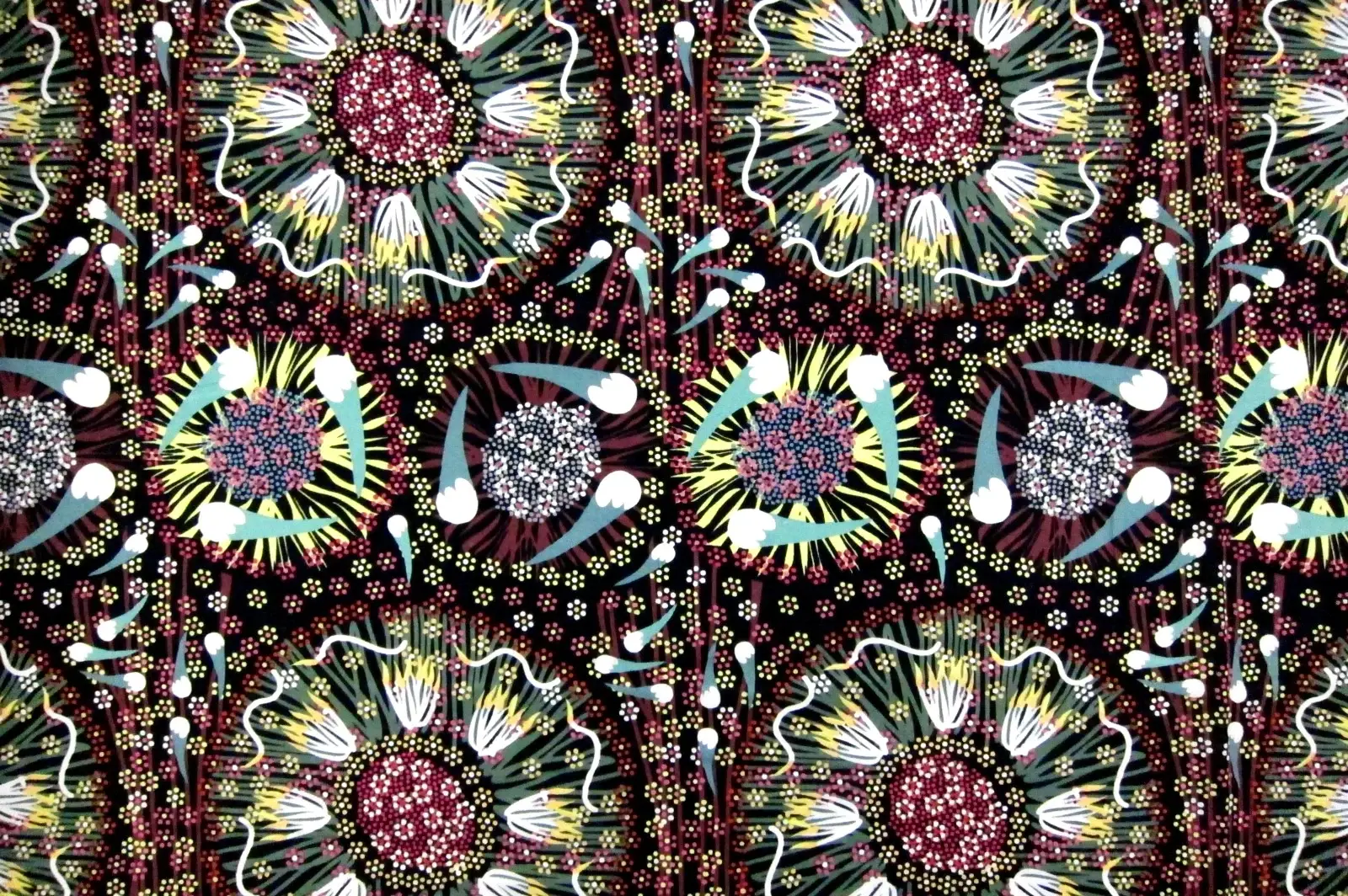 Australian Cotton Print With Aboriginal Motif0