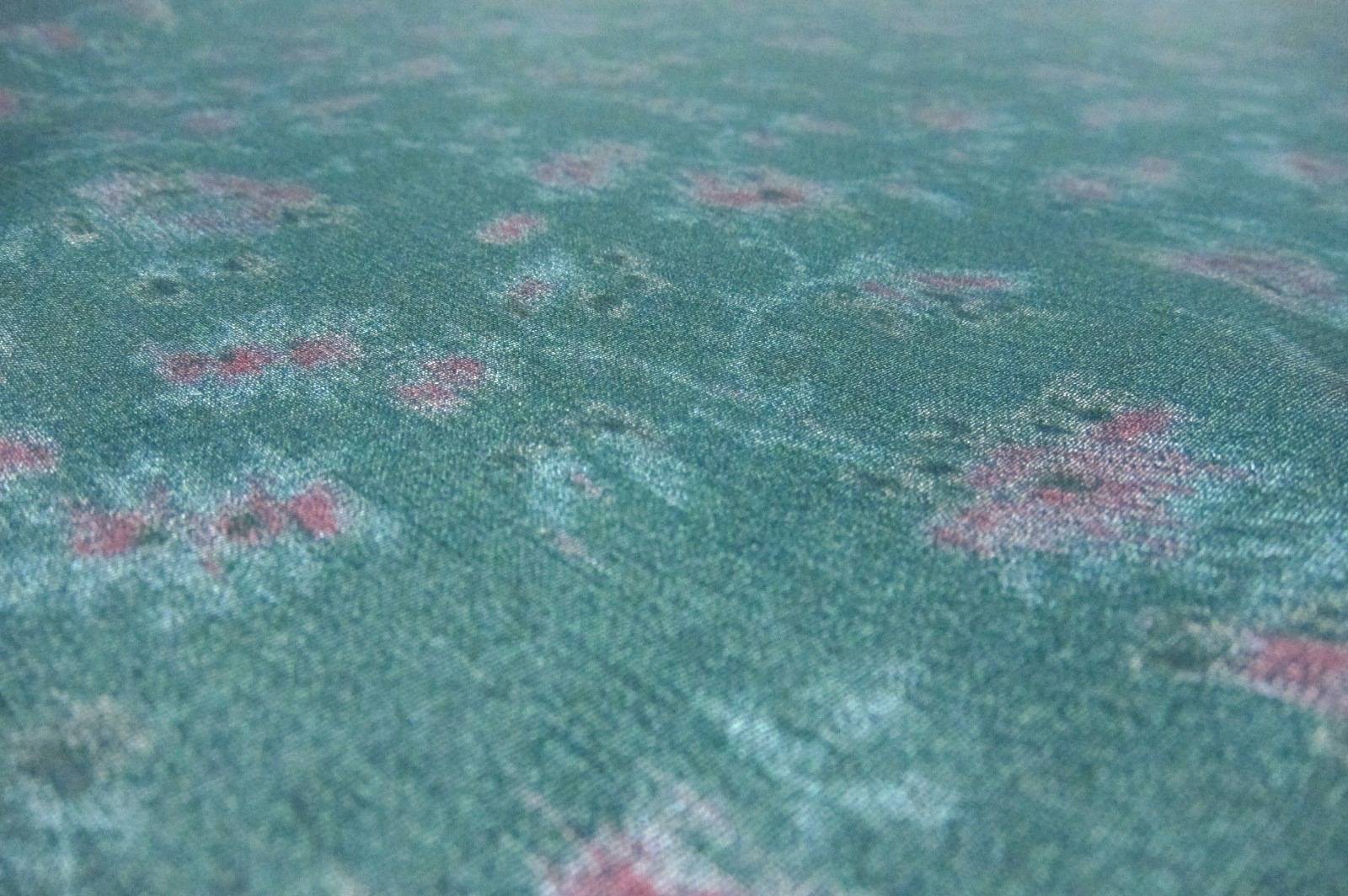 Printed Metallic Silk Chiffon2