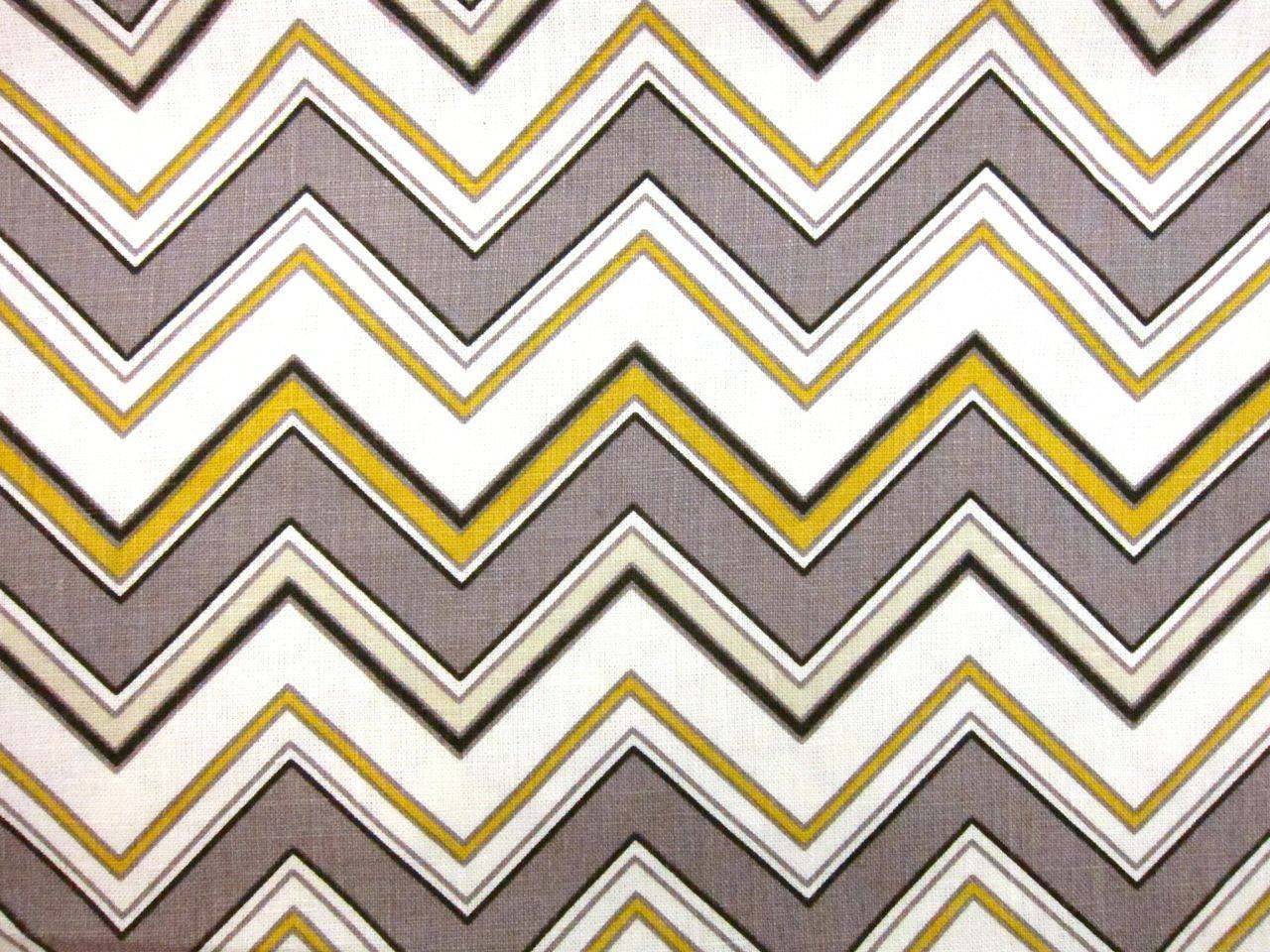 Linen Upholstery Zig Zag Print0