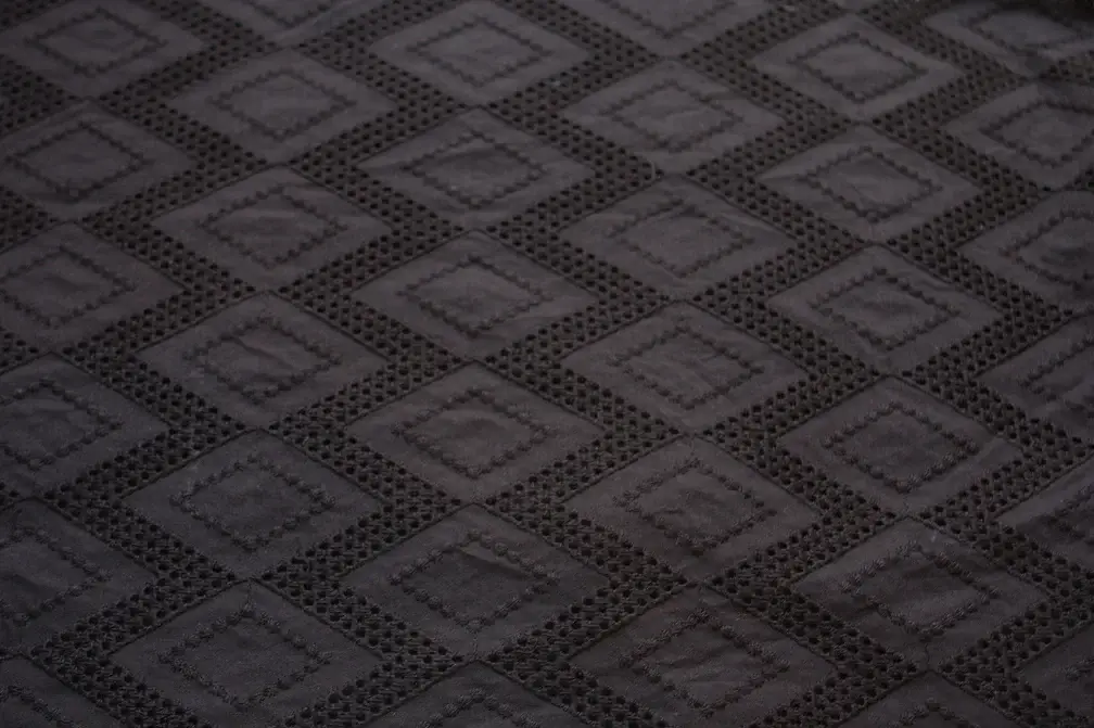Cotton Eyelet in Black2