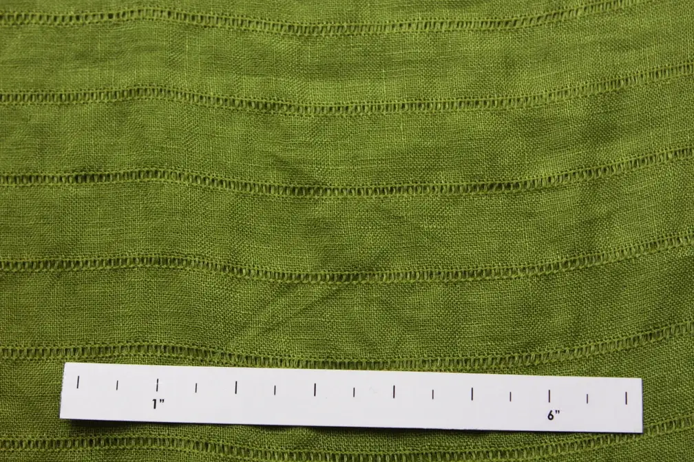 Linen Fagotting Green1