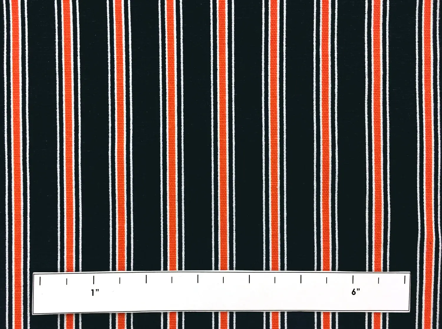 Cotton Canvas Orange Navy Stripe1