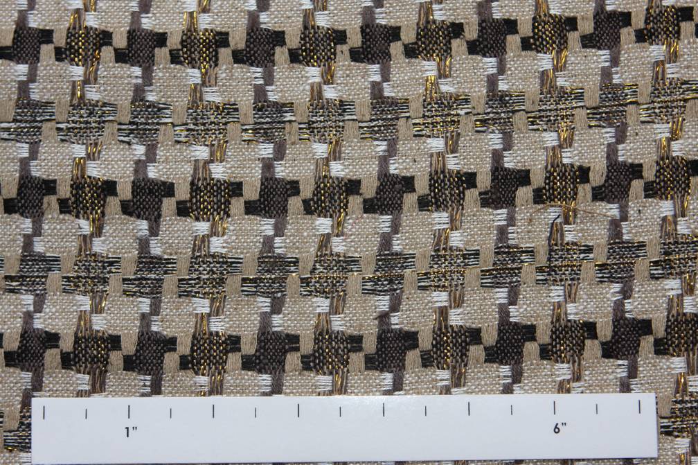 Silk Metallic Tweed0