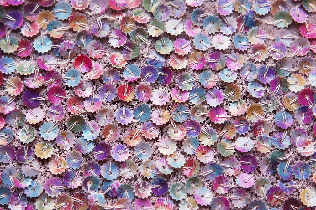 Novelty Sequins on Silk Chiffon3
