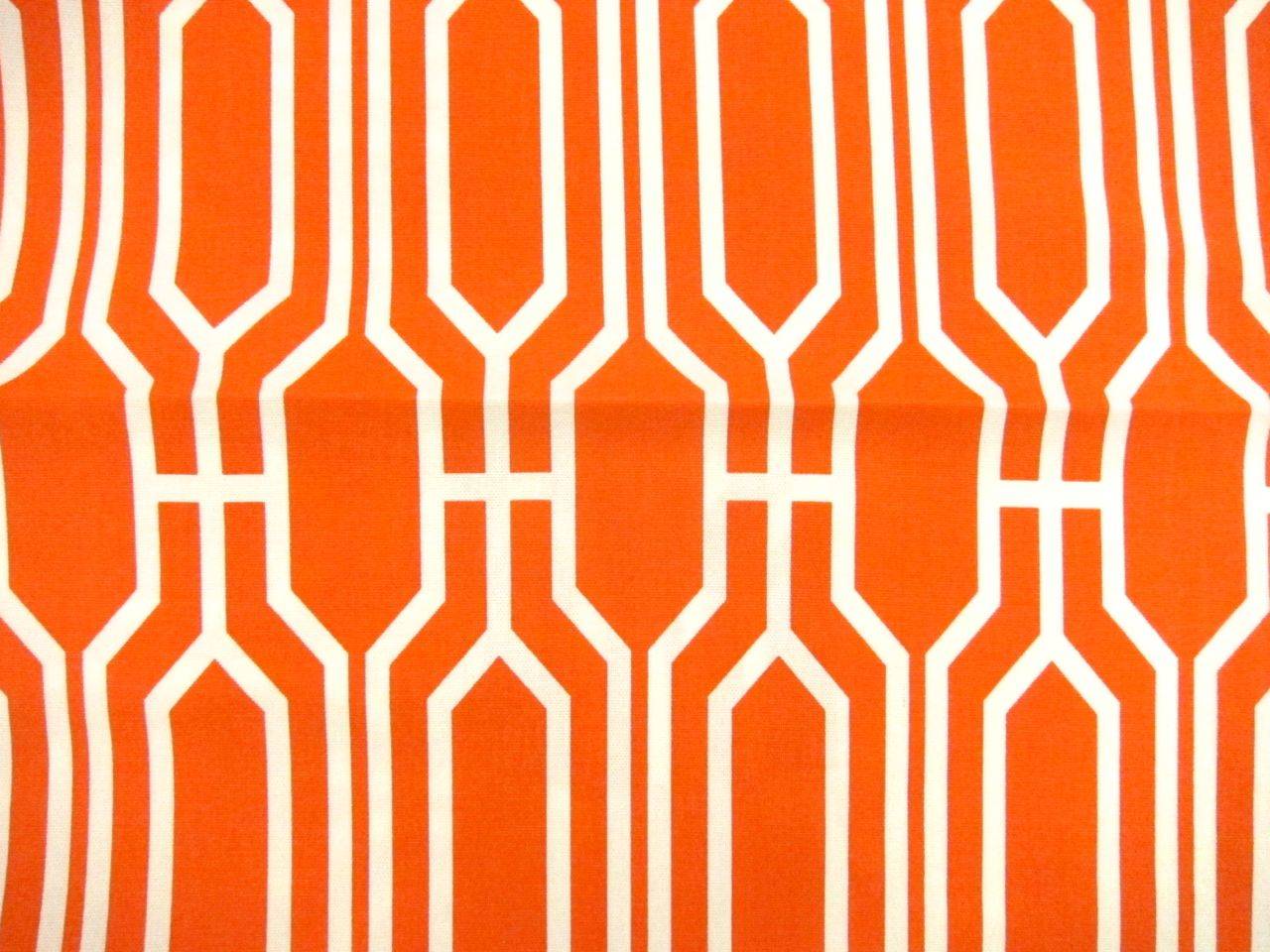 Cotton Canvas Geometric Repeat Print0