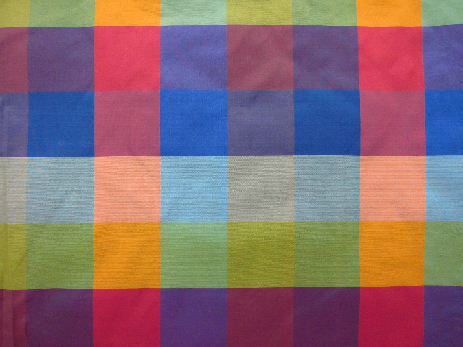 Pure Silk Taffeta Check0