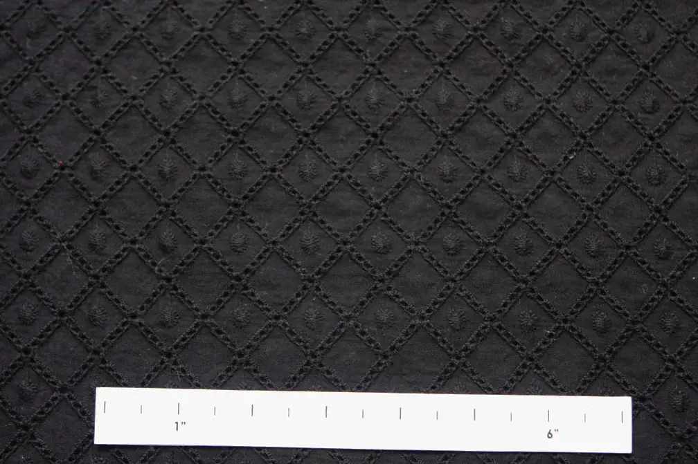 Cotton Eyelet in Black1