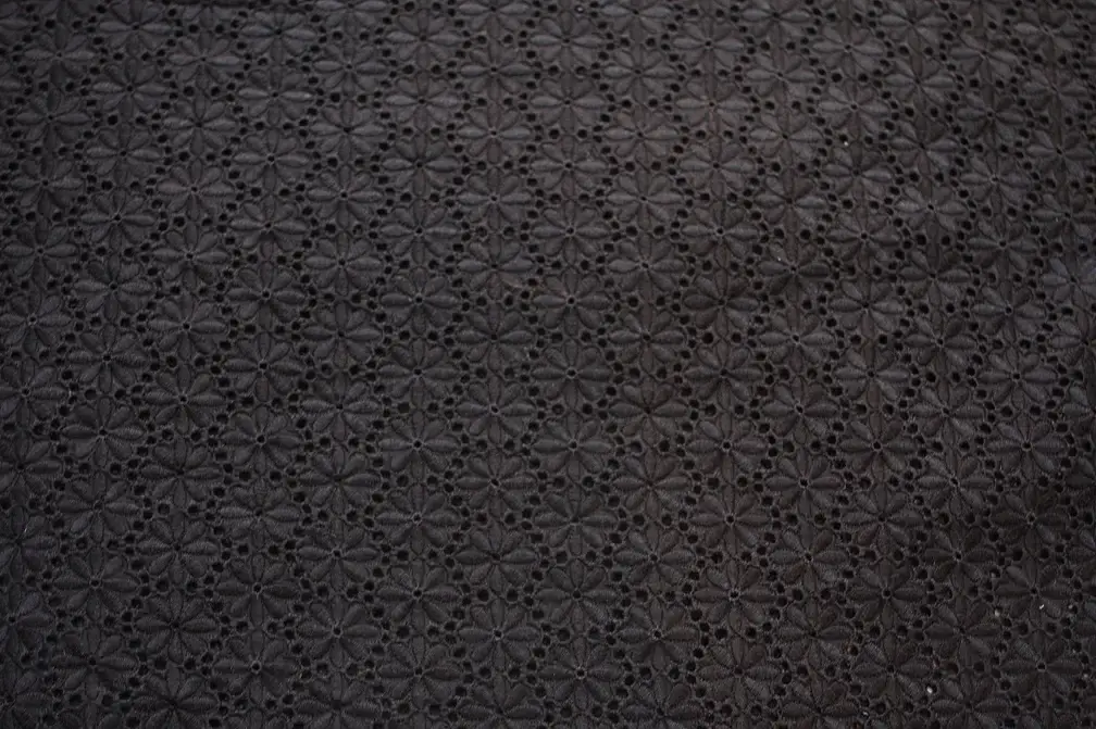 Cotton Eyelet in Black1