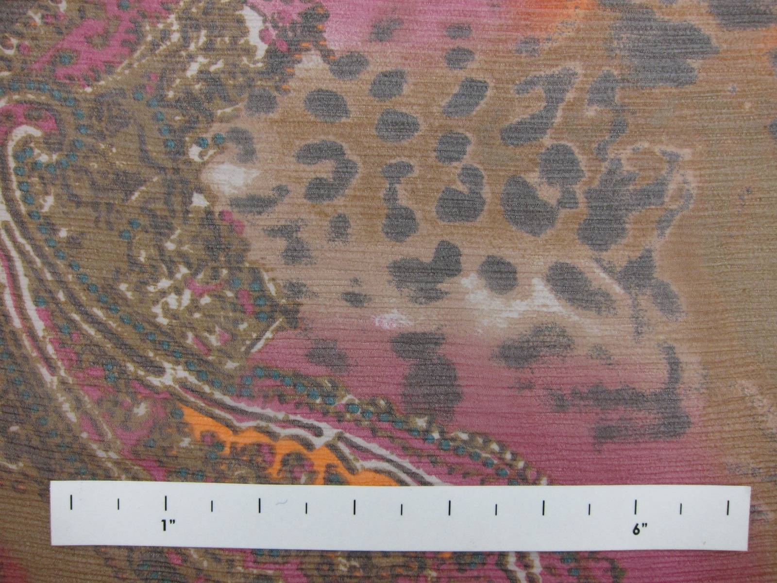Printed Silk Crinkle Chiffon0