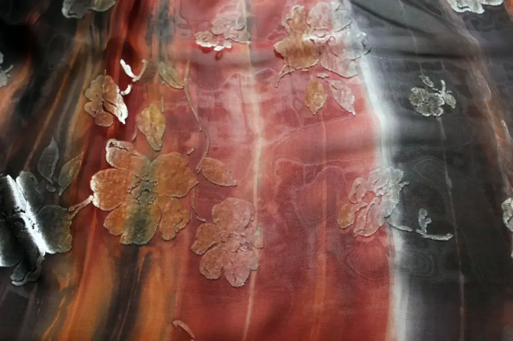Silk Rayon Burn Out Velvet0