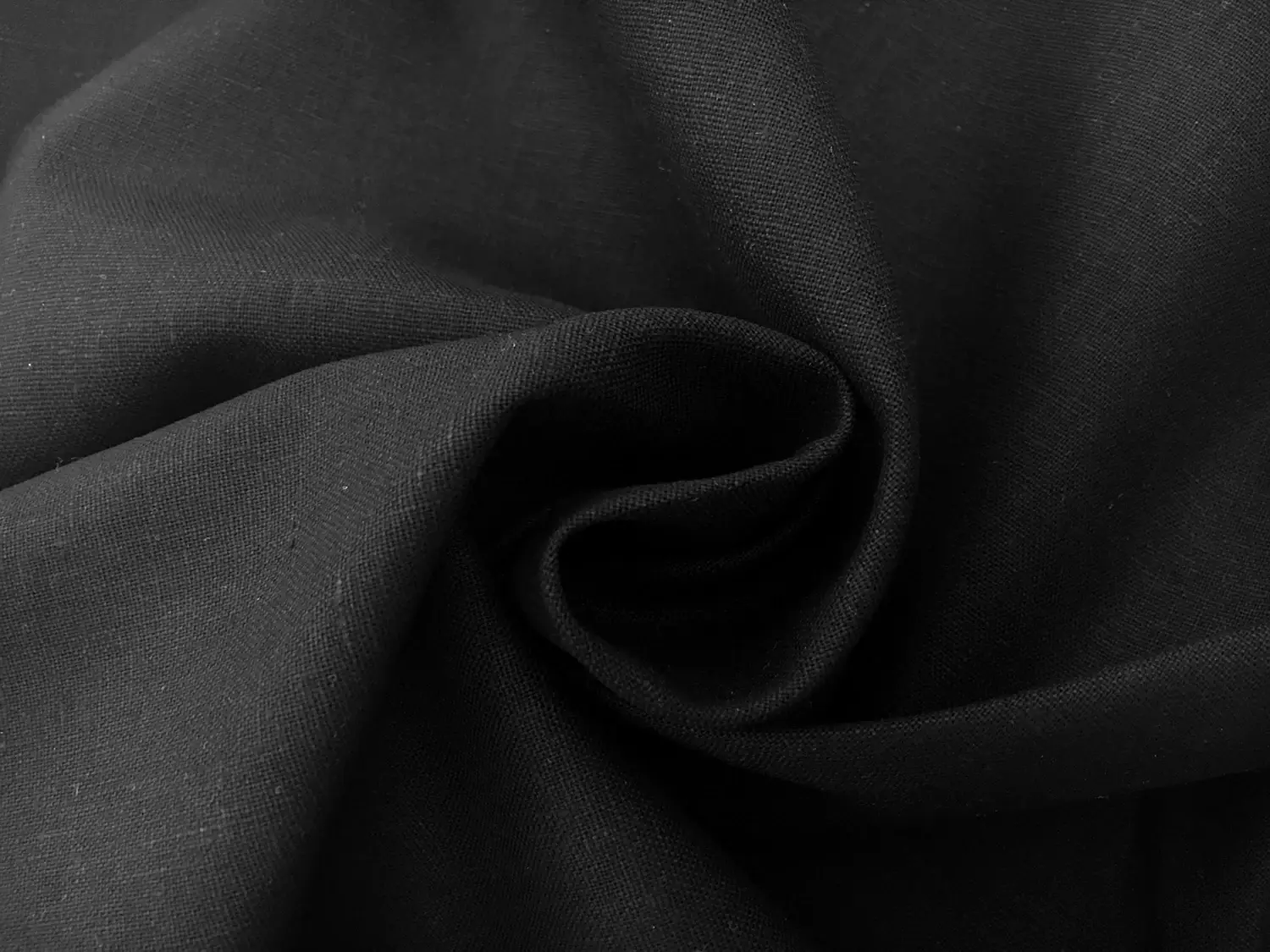 Linen Cotton Blend in Black1