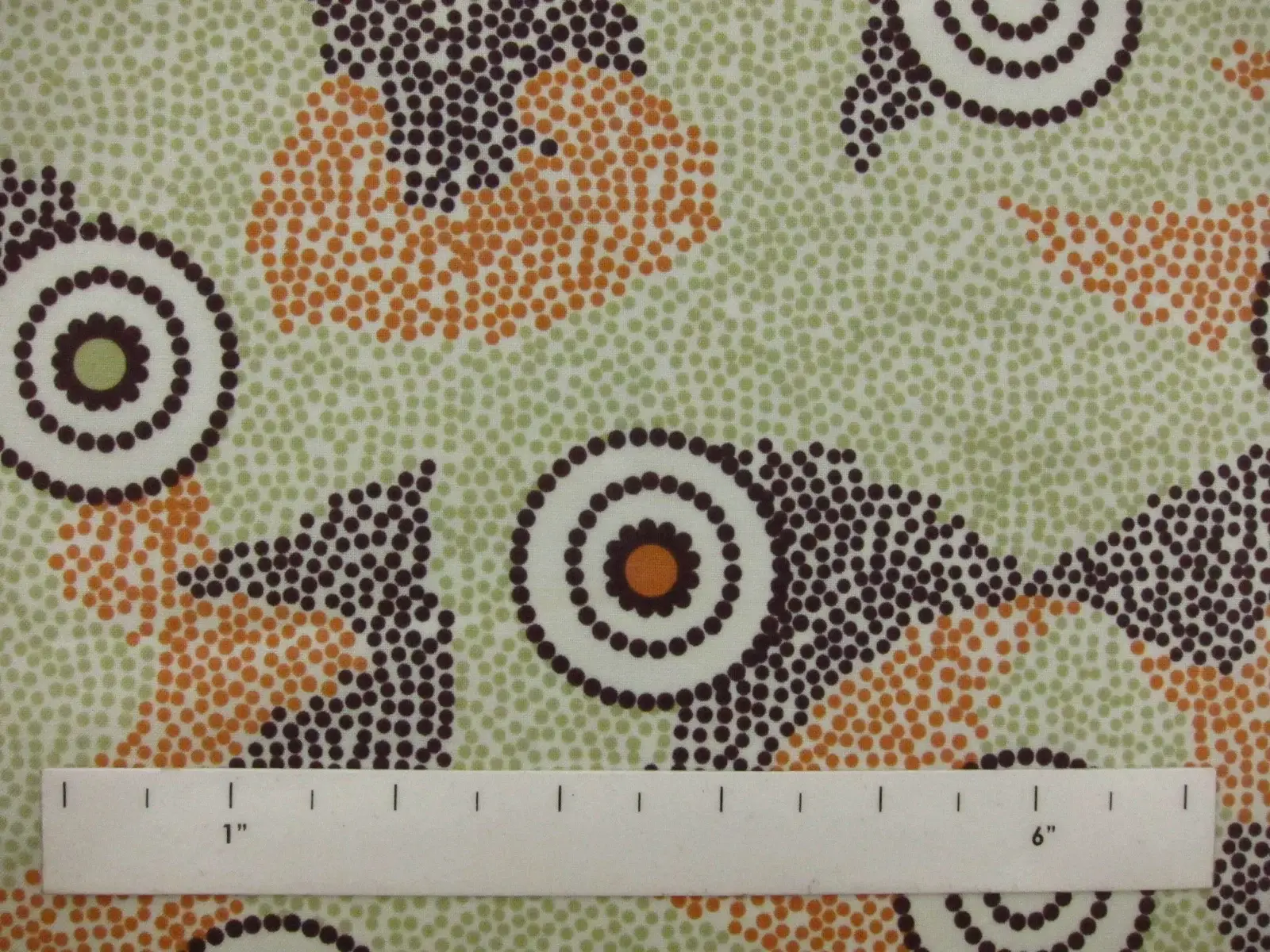 Australian Cotton Print With Aboriginal Motif1