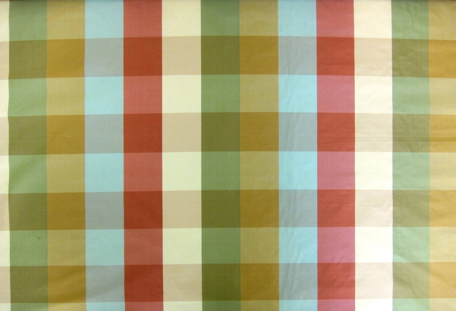 Pure Silk Taffeta Check0
