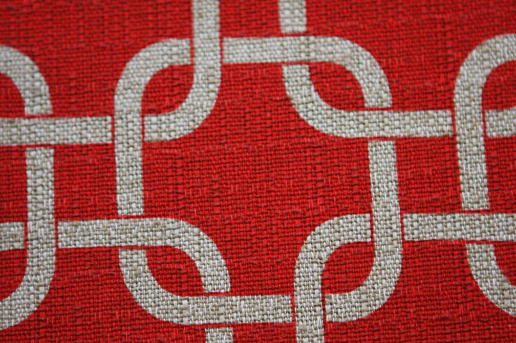Cotton Rayon Upholstery Knots Print2