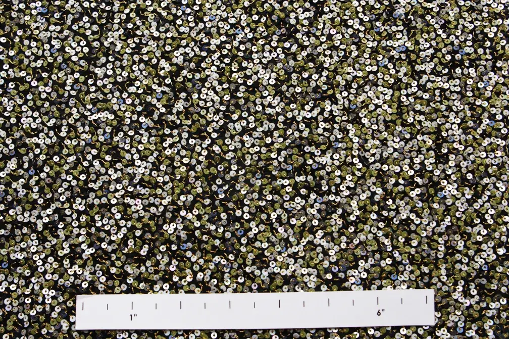 Sequins on Silk Chiffon1
