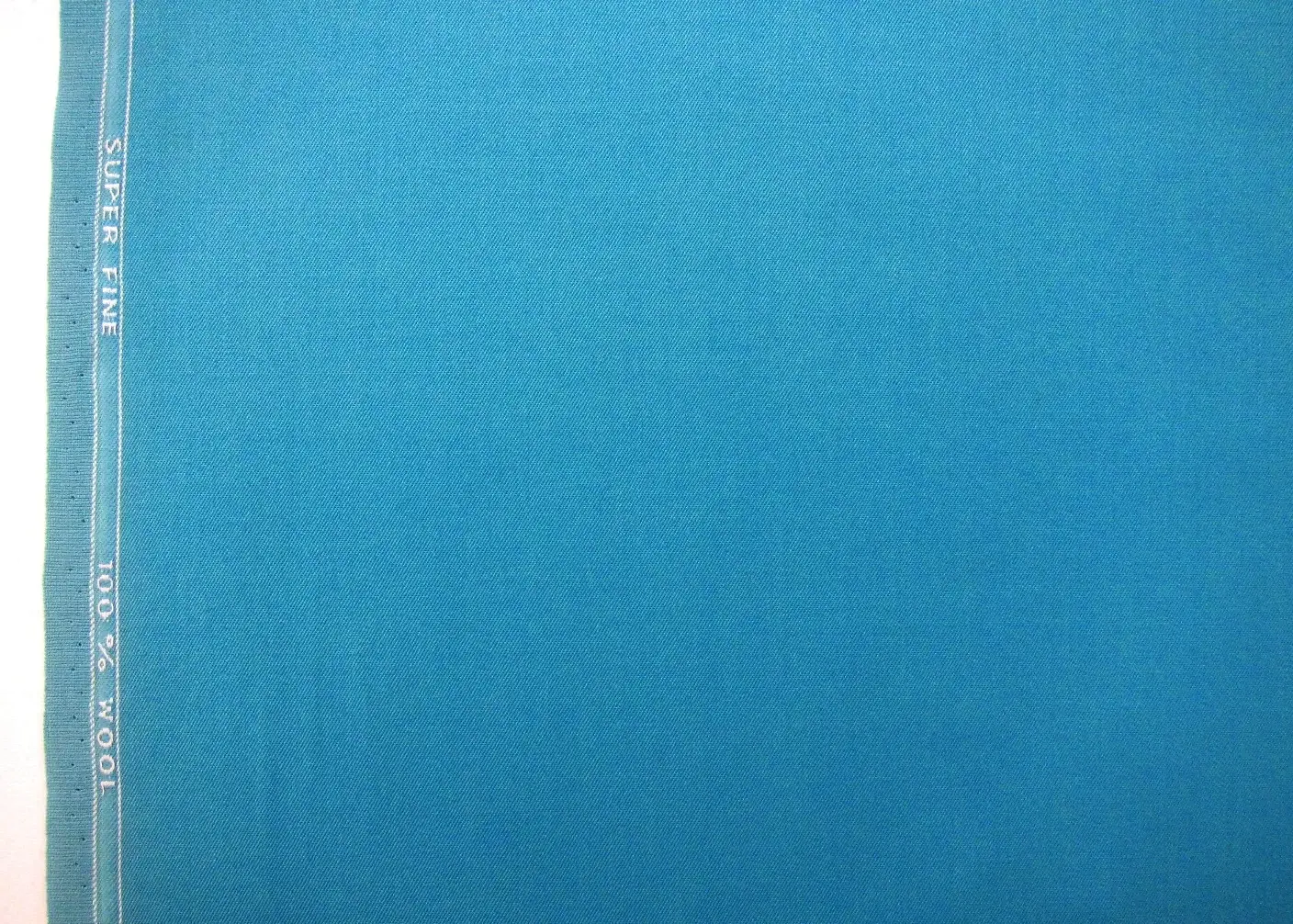 Wool Gabardine in Caribbean Turquoise0