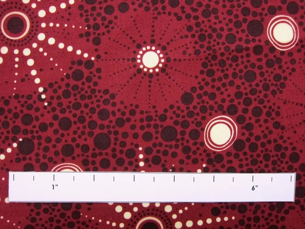 Australian Cotton Print With Aboriginal Motif1
