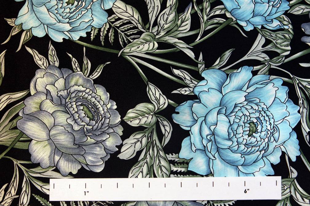 Printed Silk Charmeuse0