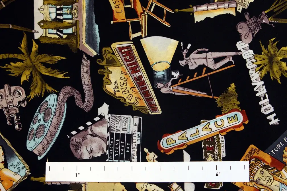 Printed Silk Crepe de Chine0