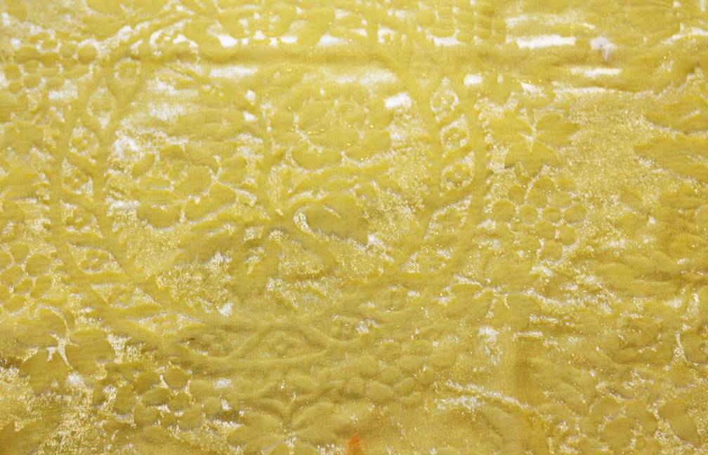 Embossed Silk Lurex Panné Velvet0