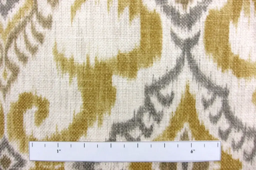 Linen Upholstery Ikat Deco Print1