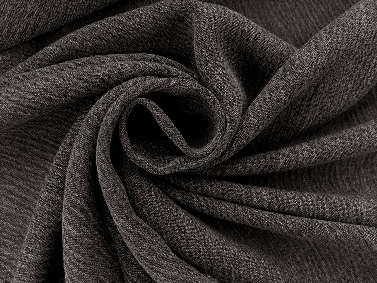Rayon Crinkle Gauze in Smoke1