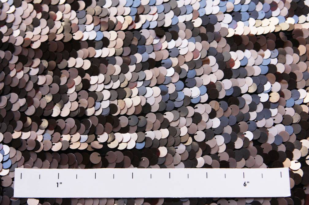 Paillettes on Silk Chiffon2