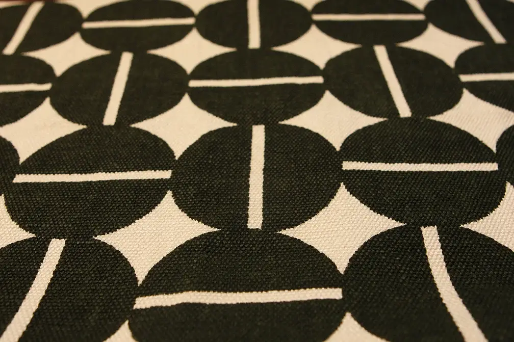 Linen Upholstery Geometric Print2