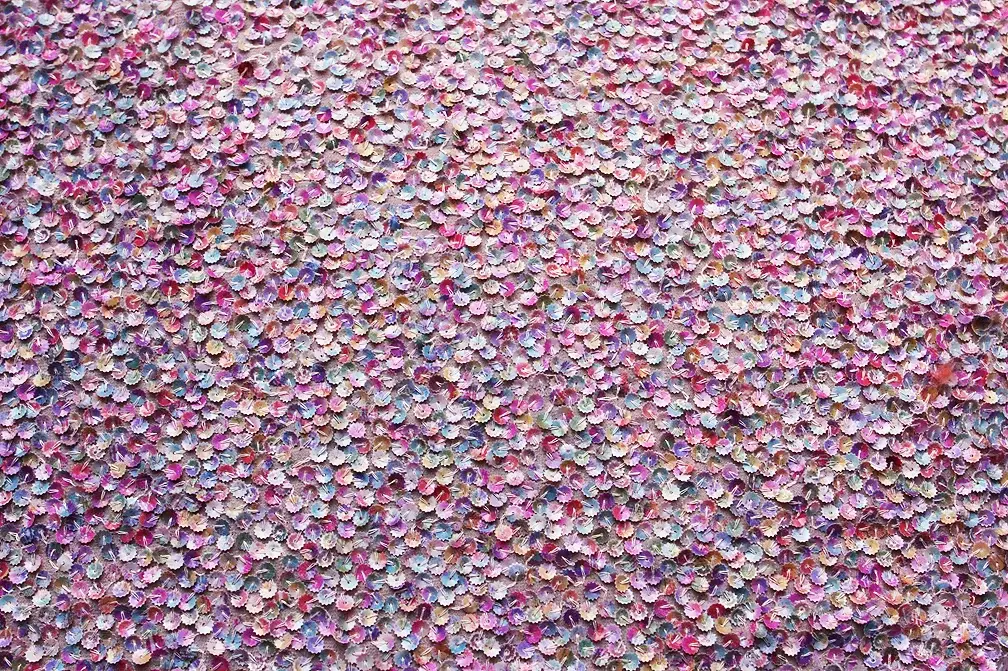 Novelty Sequins on Silk Chiffon0
