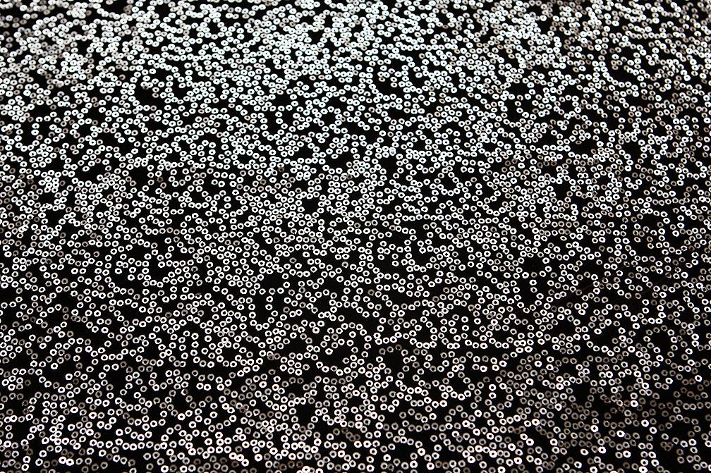 Sequins on Stretch Velvet0