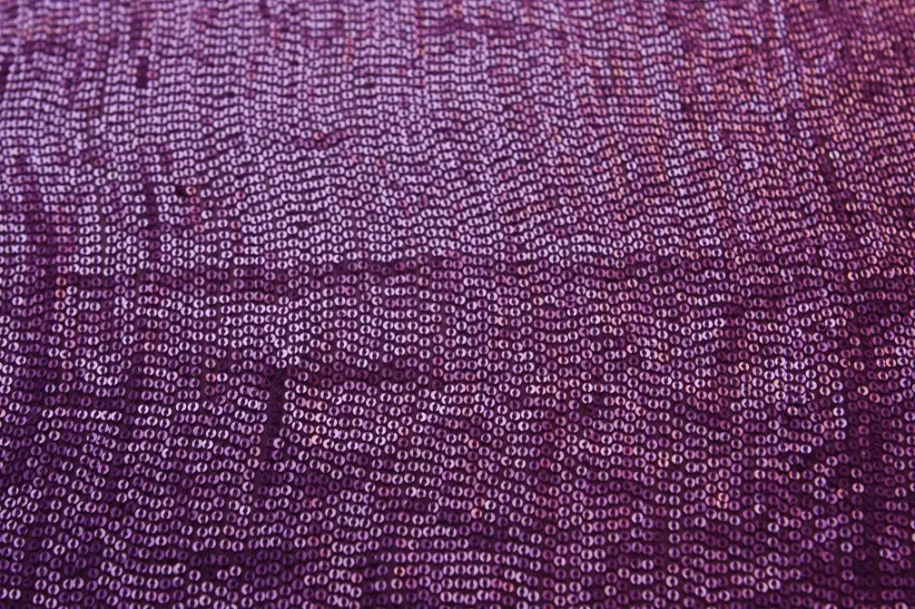 Sequins on Silk Chiffon0