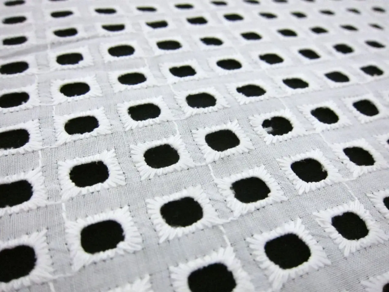 Cotton Eyelet in White2