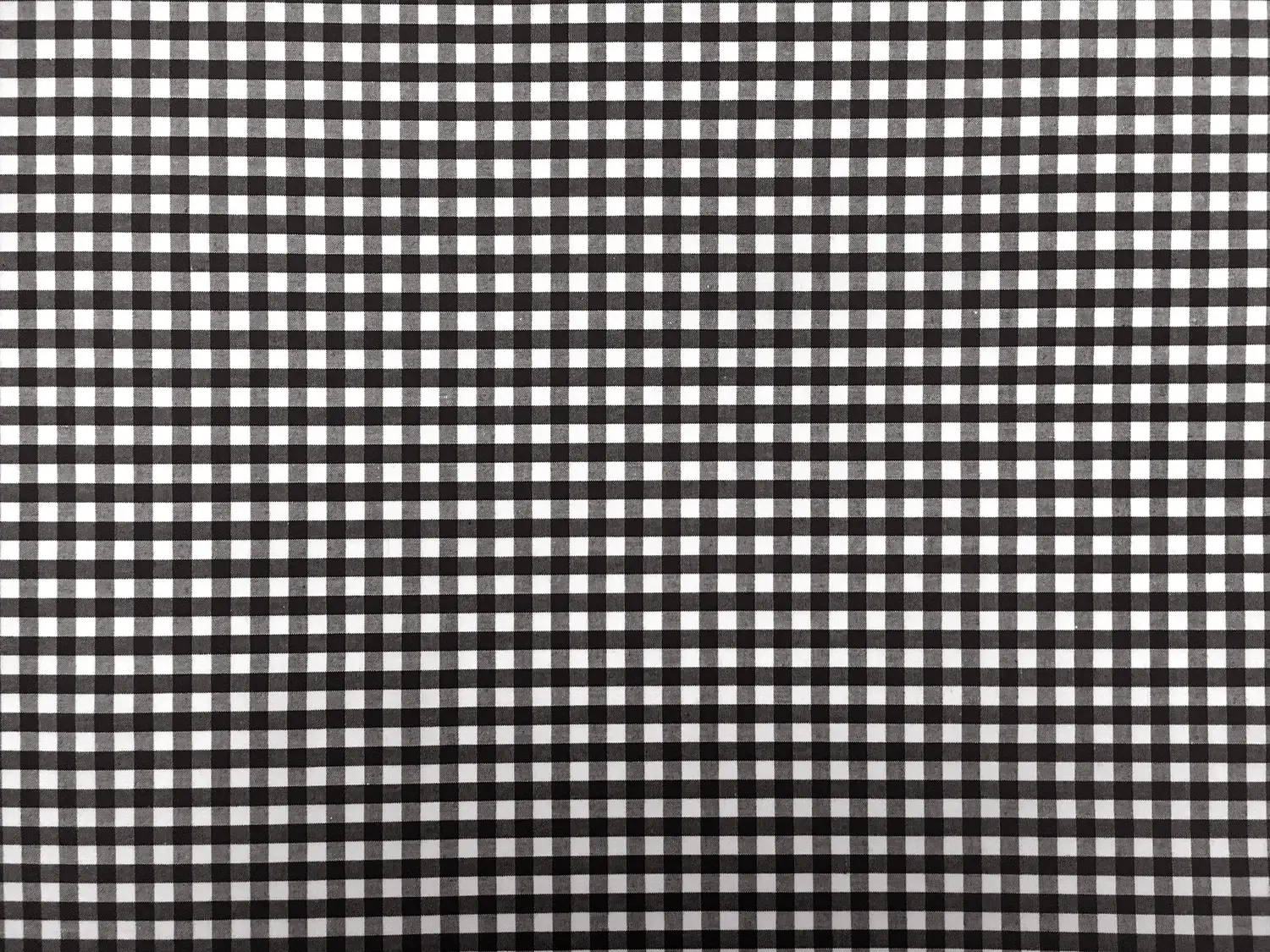 1/4" Cotton Gingham in Black0