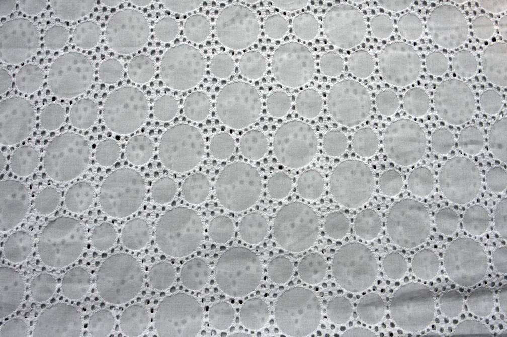 Cotton Eyelet in White0