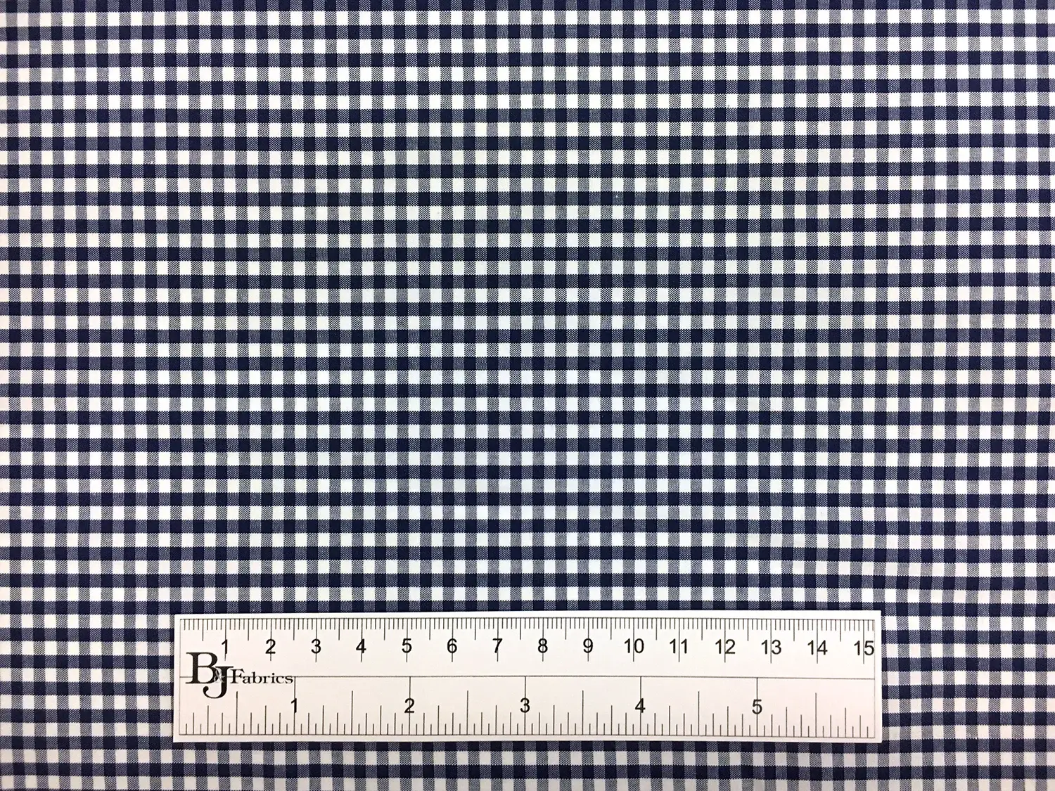 1/8" Cotton Gingham in Navy3