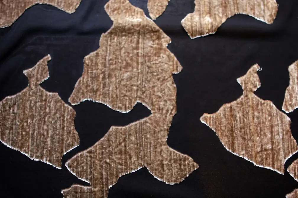 Silk Lycra Burnout Velvet1