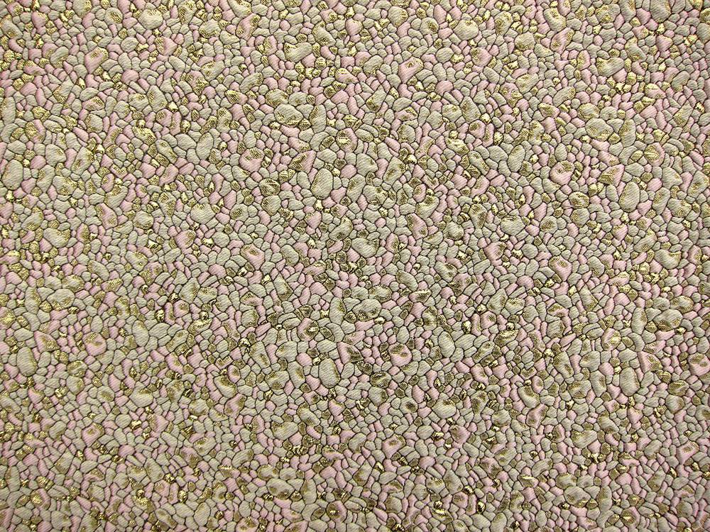 French Metallic Cloqué with a Pebble Texture0