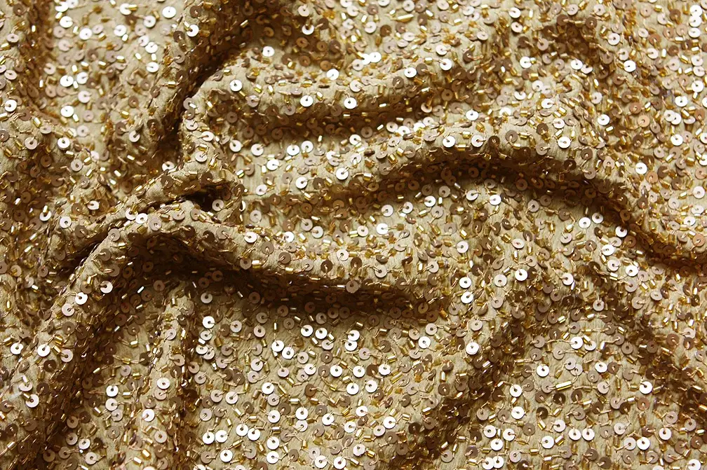 Sequins on Silk Chiffon3