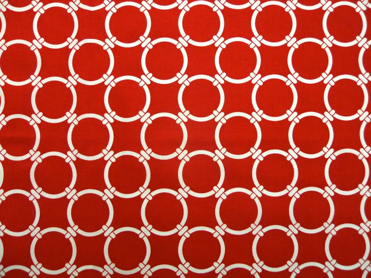 Cotton Canvas Chain Links Print0