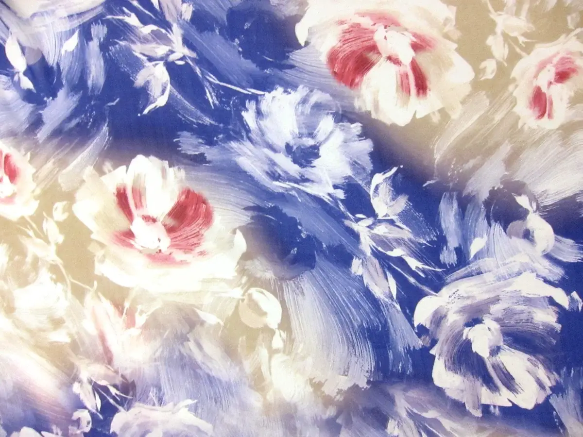 Printed Silk Chiffon0