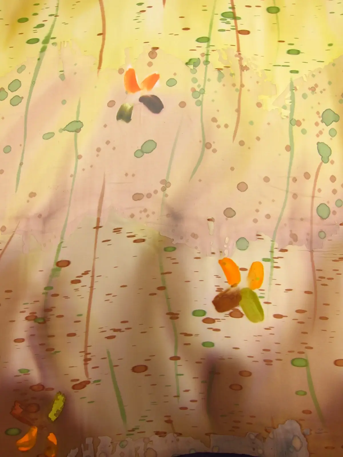 Tie Dye Burn Out Silk Chiffon0