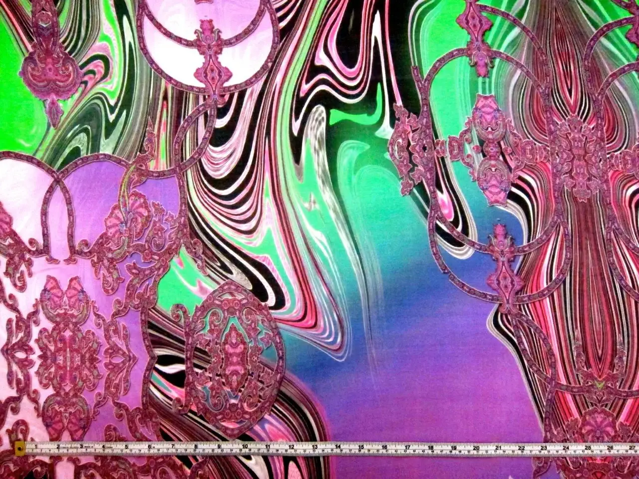 Printed Silk Chiffon Panel1